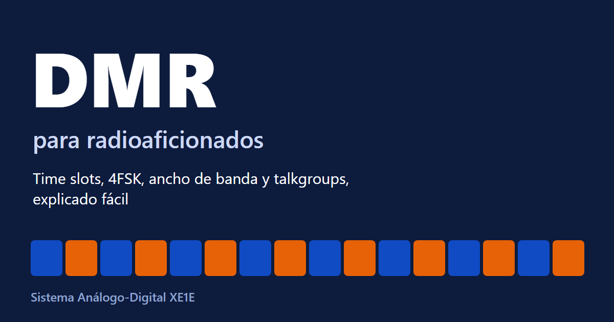 Portada: DMR para radioaficionados, explicado fácil