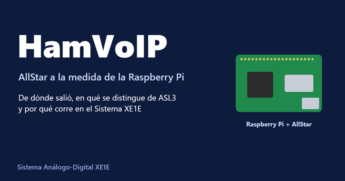 Portada: HamVoIP, AllStar a la medida de la Raspberry Pi