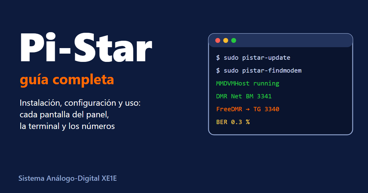 Portada: Pi-Star, guía completa de instalación, configuración y uso